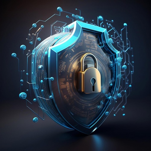 A digital lock on a software interface symbolizing real-time ransomware detection and protection