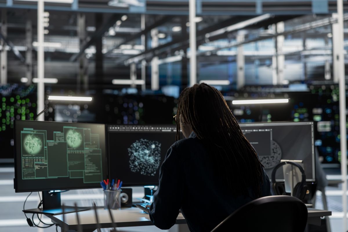 Conceptual illustration showing IT team analyzing raw packets for solving complex connectivity issues in enterprise networks